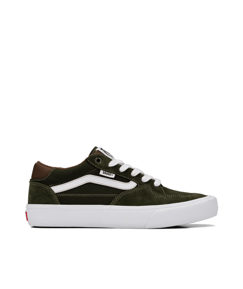 VANS Skate Rowan Shoes Green/Brown Men's Skate Shoes Vans 