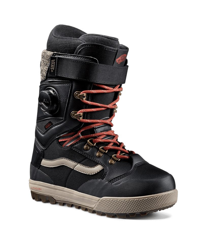 VANS Women's Luna Ventana Pro Snowboard Boot Black/Red 2025 Women's Snowboard Boots Vans 