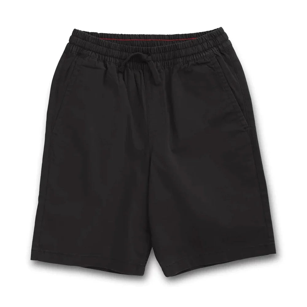 Black elastic waist shorts discount