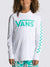 VANS Youth Classic Checker Sun Long Sleeve T-Shirt White/Vans Teal Youth Rashguards Vans 