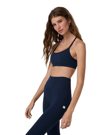 VUORI Women's AllTheFeels Bra Blue Coast Women's Tank Tops and Halter Tops Vuori 