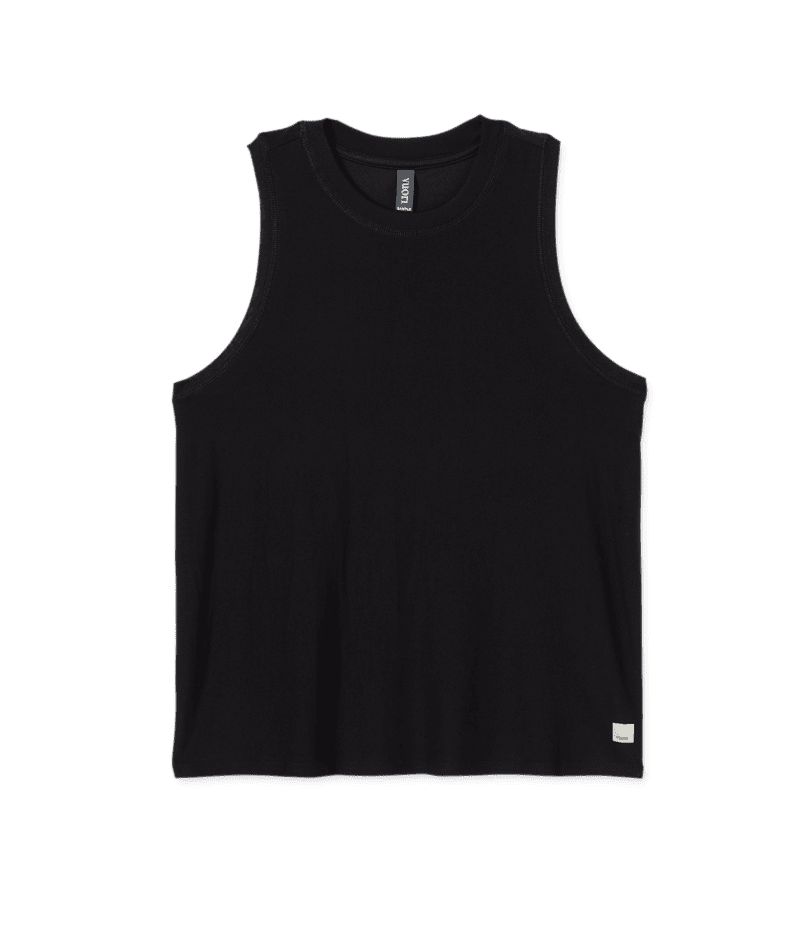 VUORI Women's Energy Top Long Black Women's Tank Tops and Halter Tops Vuori 