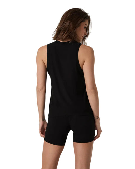 VUORI Women's Energy Top Long Black Women's Tank Tops and Halter Tops Vuori 