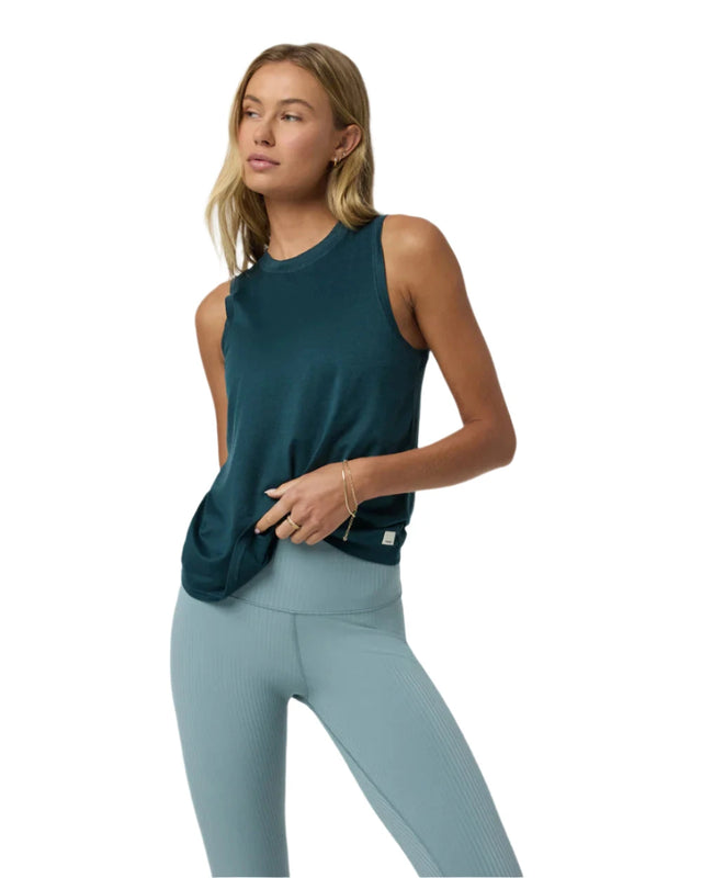 VUORI Women's Energy Top Long Moss Heather Women's Tank Tops and Halter Tops Vuori 