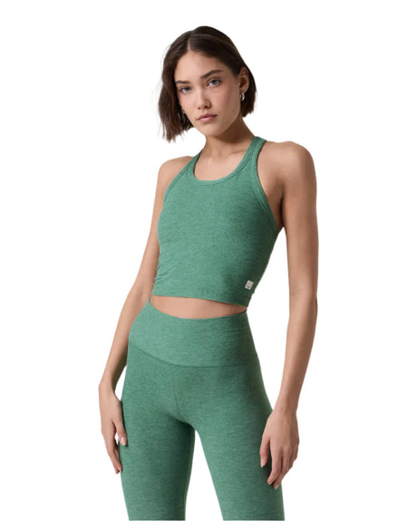 VUORI Women's Elevation Racerback Tank Creek Heather Women's Tank Tops and Halter Tops Vuori 