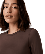 VUORI Women's Long Sleeve Lux Crew T-Shirt Java Women's Long Sleeve T-Shirts Vuori 