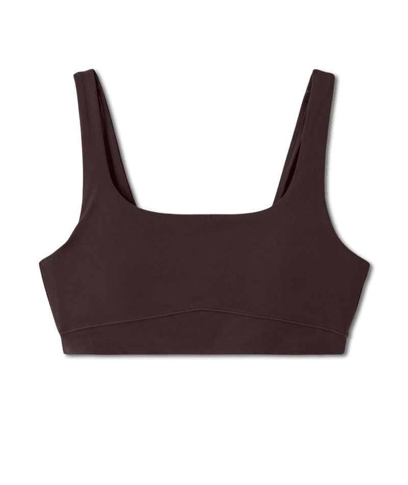 VUORI Women's AllTheForm Bra French Roast Women's Tank Tops and Halter Tops Vuori 