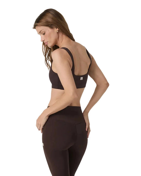 VUORI Women's AllTheForm Bra French Roast Women's Tank Tops and Halter Tops Vuori 