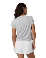VUORI Women's Enery Classic T-Shirt Light Heather Grey Women's Short Sleeve T-Shirts Vuori 