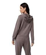 VUORI Women's Halo Performance 2.0 Zip Hoodie Huckleberry Heather Women's Zip Hoodies Vuori 