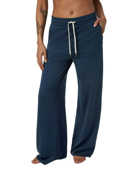 VUORI Women's Halo Essential Wide Leg Pant Blue Coast Heather Women's Pants Vuori 