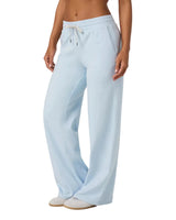 VUORI Women's Halo Essential Wide Leg Pant Soft Sky Heather Women's Pants Vuori 