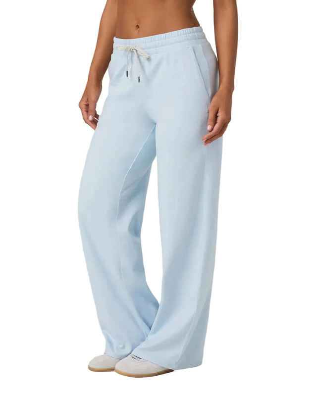VUORI Women's Halo Essential Wide Leg Pant Soft Sky Heather Women's Pants Vuori 