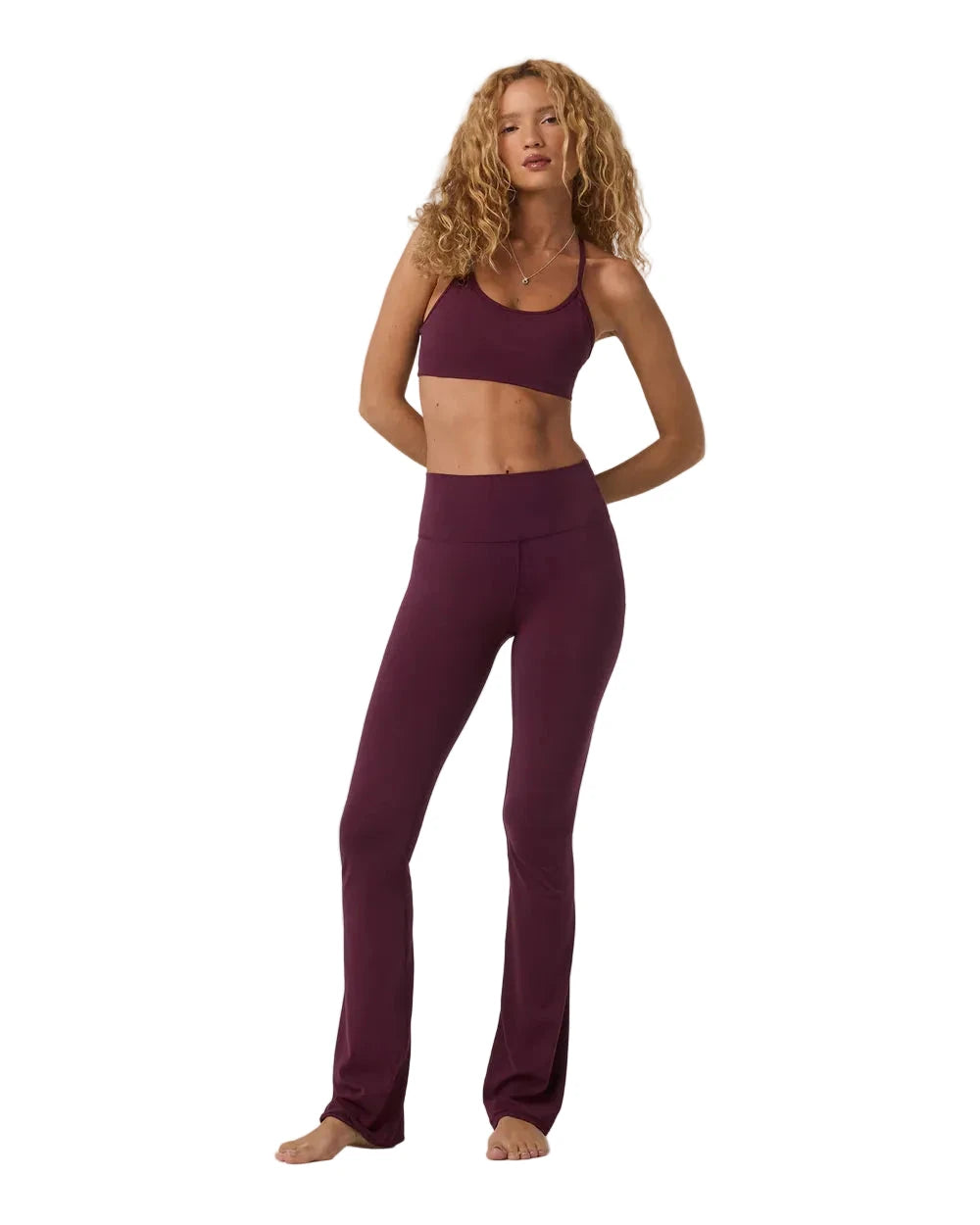 VUORI Women's AllTheFeels Slim Flare Leggings Cerise Women's Pants Vuori 