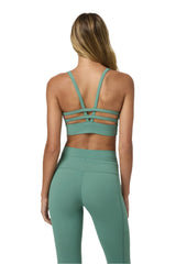 VUORI Women's Yosemite Longline Bra Hedge Green Women's Tank Tops and Halter Tops Vuori 