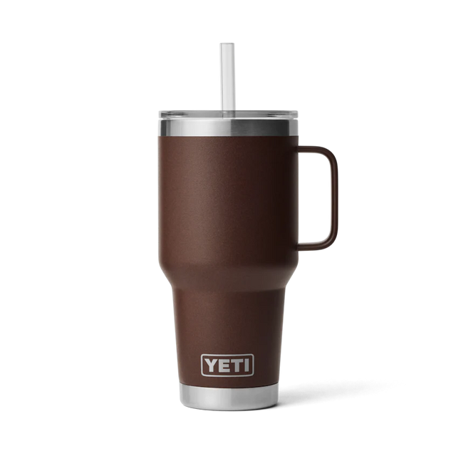 YETI Rambler 1 L Straw Mug Wetlands Brown Home & Kitchen Yeti 