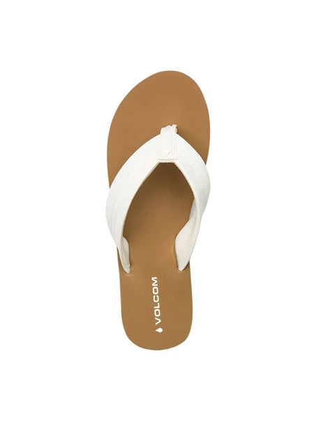 VOLCOM Women's Boyfriend Thong Sandals White Women's Sandals Volcom 