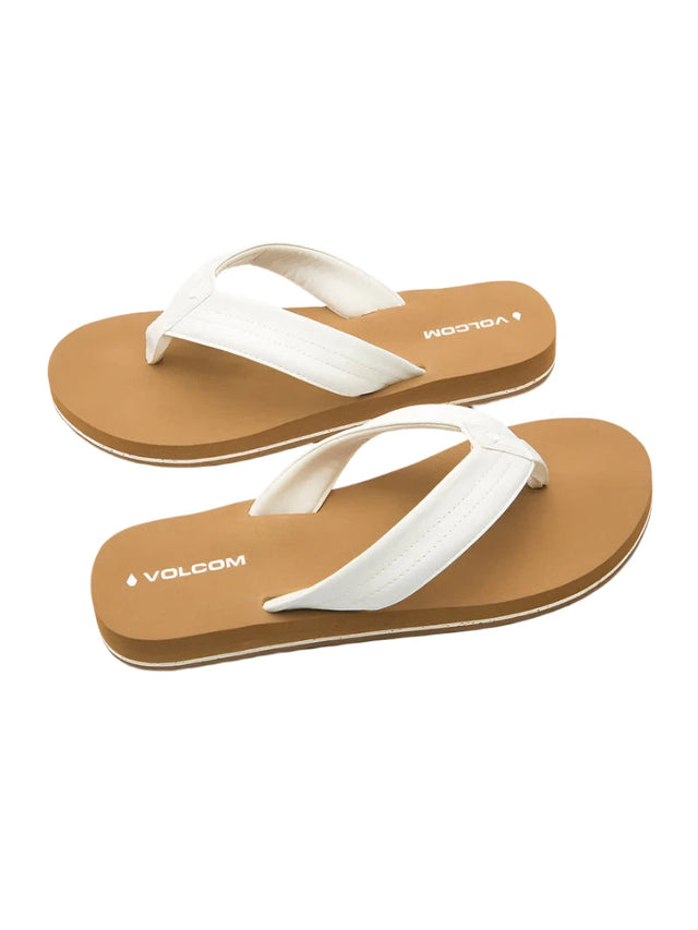VOLCOM Women's Boyfriend Thong Sandals White Women's Sandals Volcom 