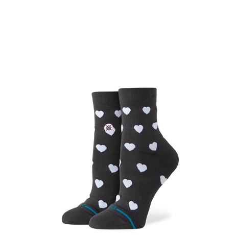 STANCE Women's Hearts Lowrider Socks Charcoal Men's Socks Stance 