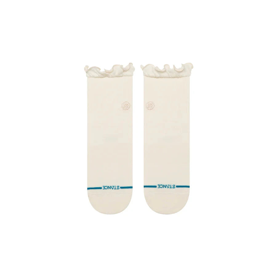 STANCE Women's Ruffle Icon Quarter Sock Ivory Women's Socks Stance 