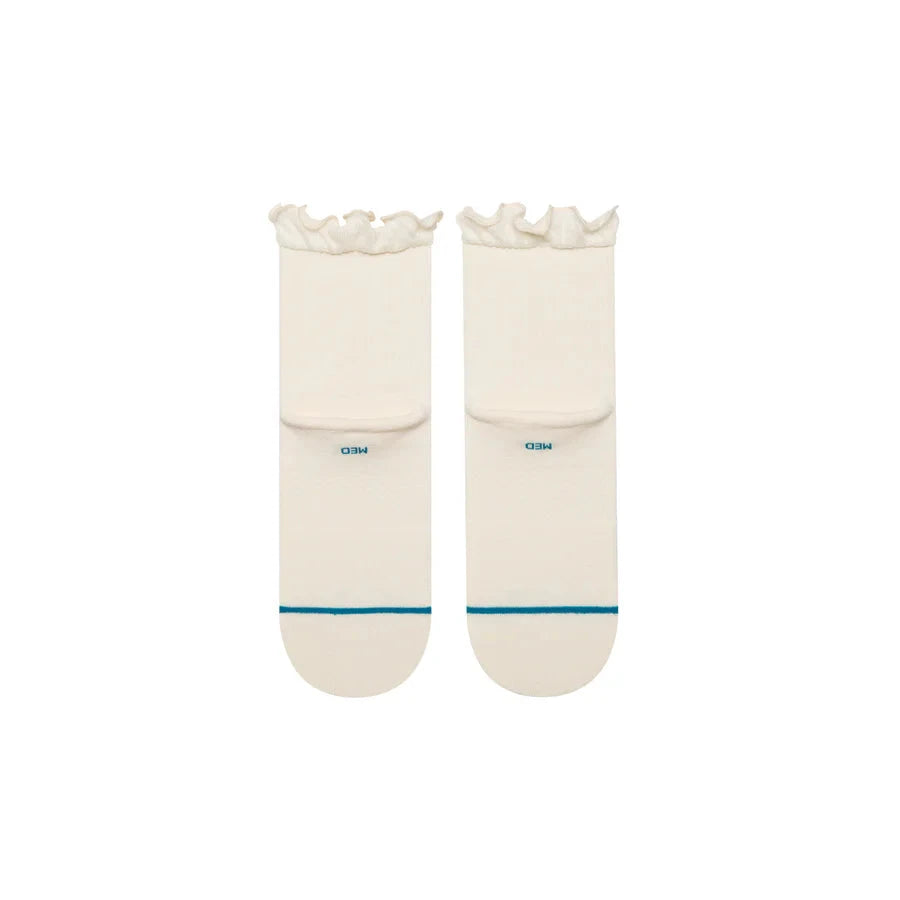STANCE Women's Ruffle Icon Quarter Sock Ivory Women's Socks Stance 