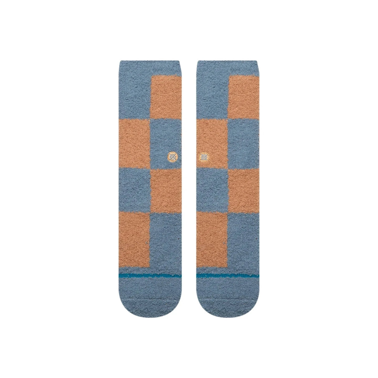 STANCE Women's Patchwork Cozy Crew Sea Blue Women's Socks Stance 
