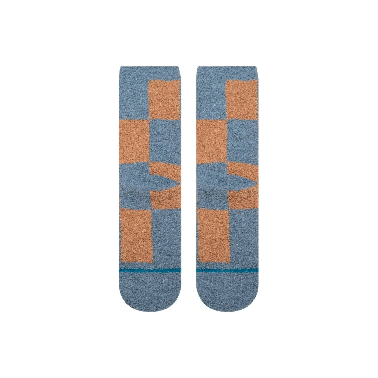 STANCE Women's Patchwork Cozy Crew Sea Blue Women's Socks Stance 