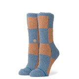 STANCE Women's Patchwork Cozy Crew Sea Blue Women's Socks Stance 
