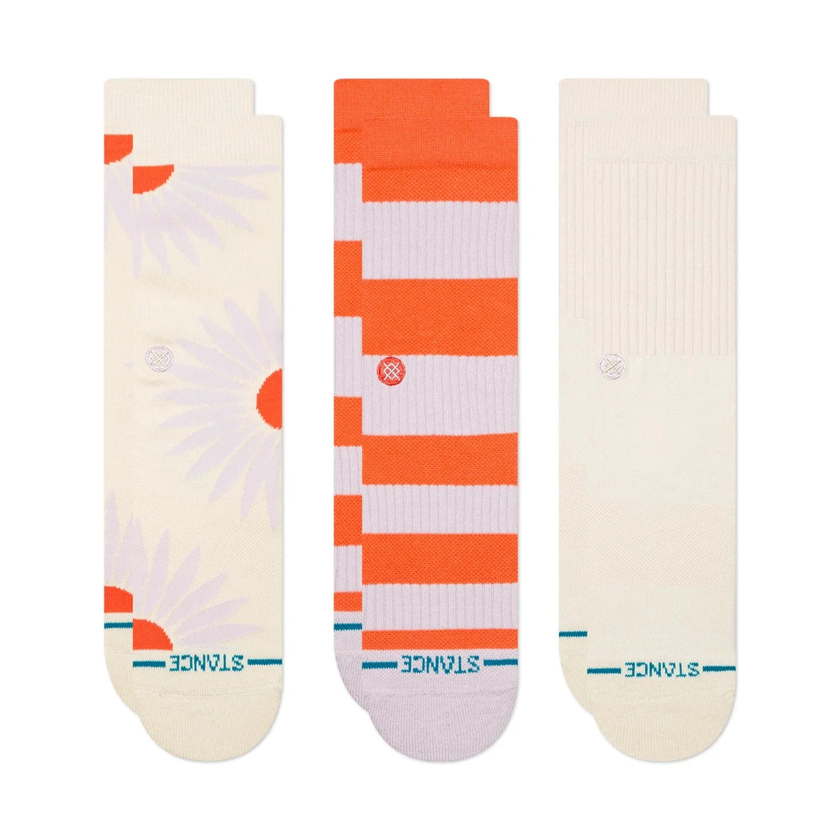 STANCE Women's Prowess Crew Socks 3 Pack Canvas Women's Socks Stance 