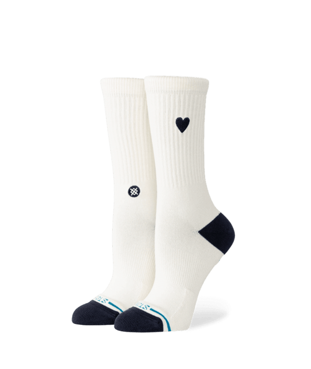 STANCE Women's Heart Crew Socks Canvas Women's Socks Stance 