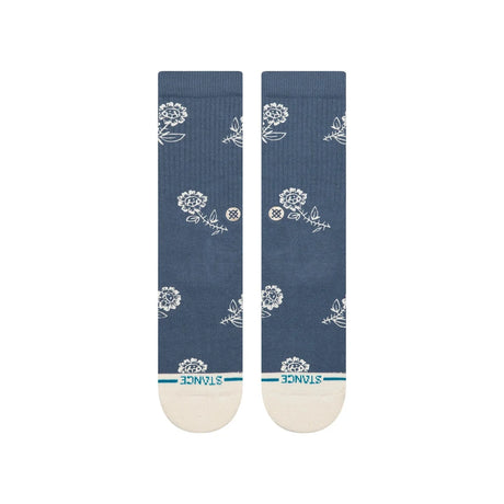 STANCE Women's Petite Bloom Crew Socks Sea Blue Women's Socks Stance 