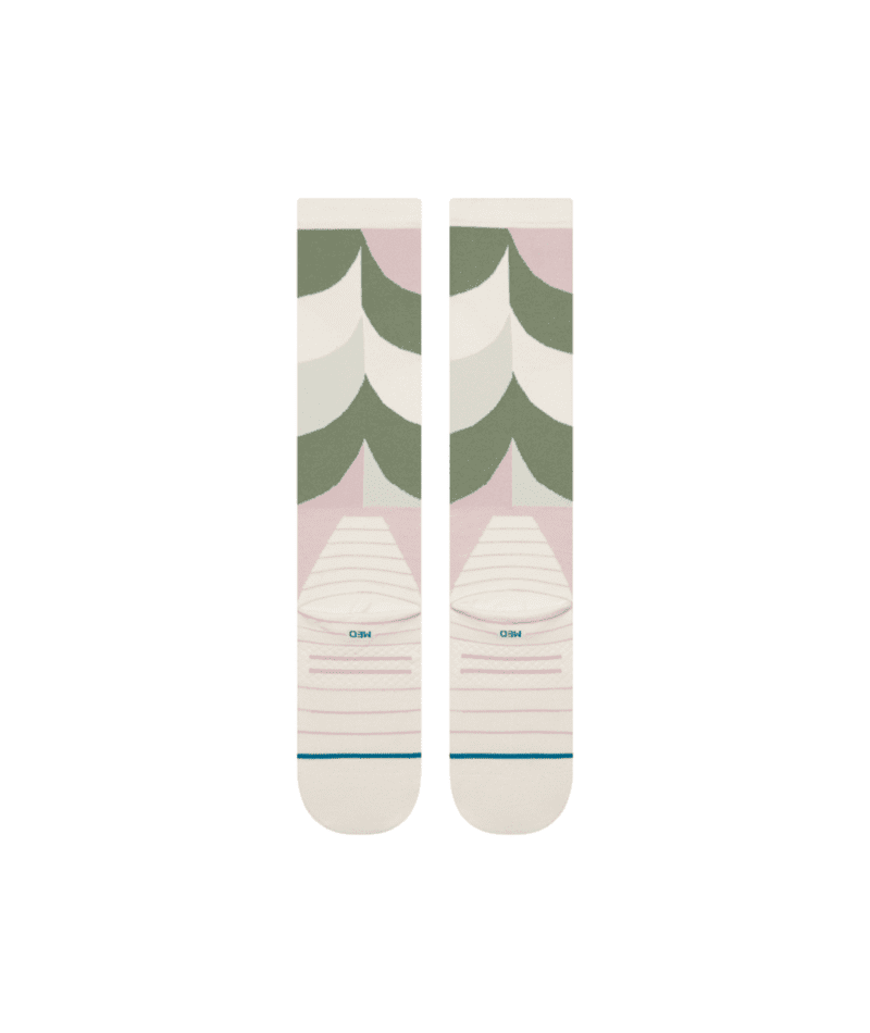 STANCE Women's Geo Petals Ultralight Wool Snow Socks Lilac Women's Snowboard Socks Stance 