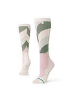 STANCE Women's Geo Petals Ultralight Wool Snow Socks Lilac Women's Snowboard Socks Stance 