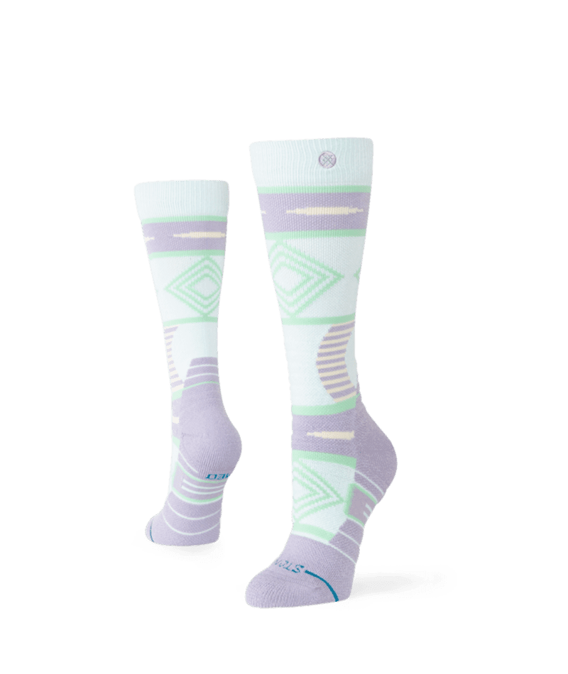 STANCE Women's Temple Mid Poly Snow Socks Sage Women's Snowboard Socks Stance 