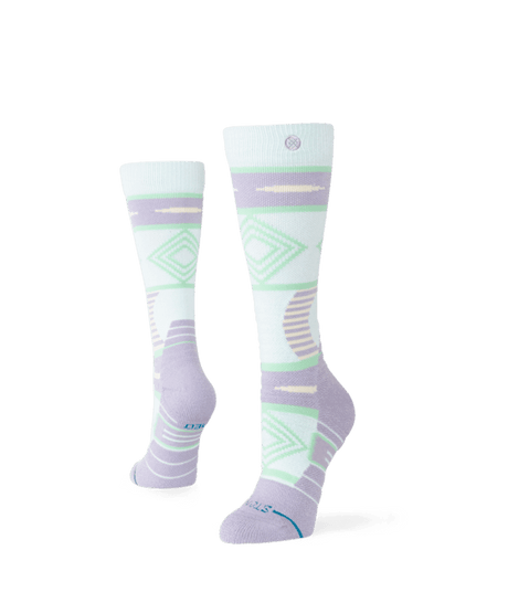 STANCE Women's Temple Mid Poly Snow Socks Sage Women's Snowboard Socks Stance 