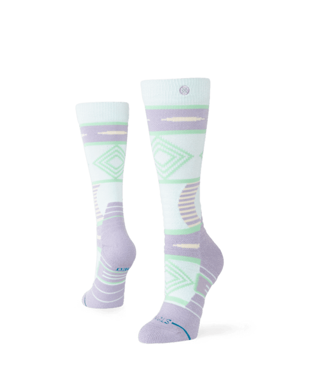 STANCE Women's Temple Mid Poly Snow Socks Sage Women's Snowboard Socks Stance 