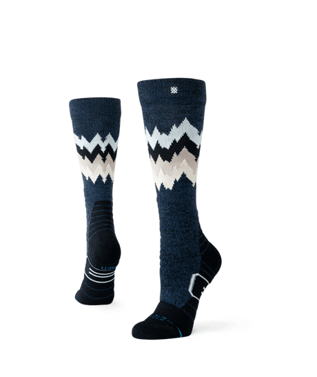 STANCE Women's Thompson Mid Wool Snow Socks Black Heather Women's Snowboard Socks Stance 