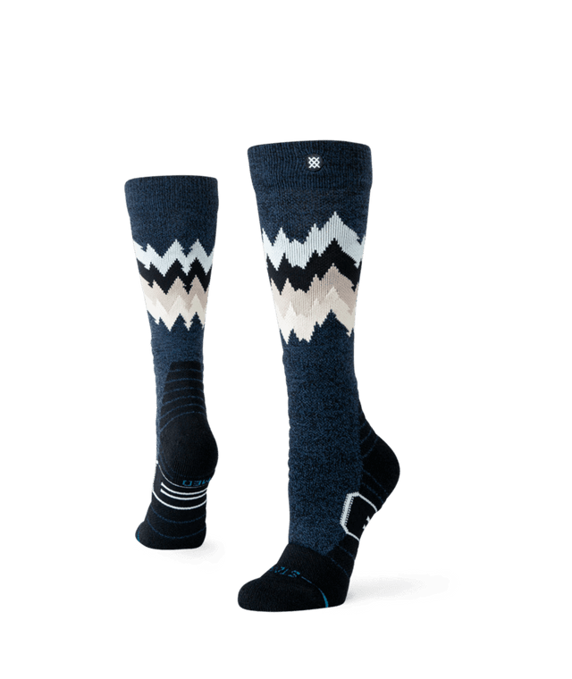 STANCE Women's Thompson Mid Wool Snow Socks Black Heather Women's Snowboard Socks Stance 