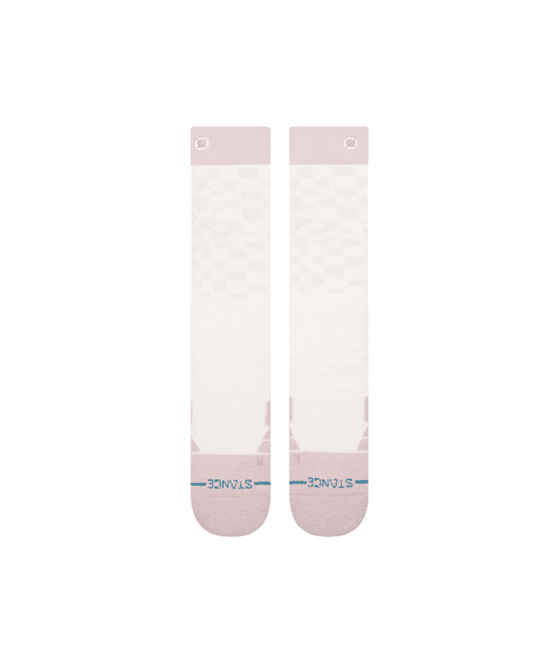 STANCE Women's Check Me Out Mid Crew Snow Socks Lilac Women's Snowboard Socks Stance 