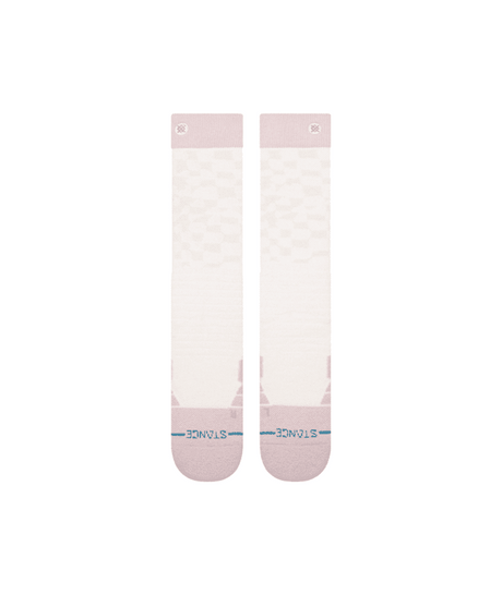 STANCE Women's Check Me Out Mid Crew Snow Socks Lilac Women's Snowboard Socks Stance 