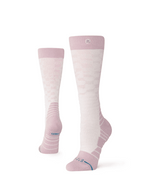 STANCE Women's Check Me Out Mid Crew Snow Socks Lilac Women's Snowboard Socks Stance 