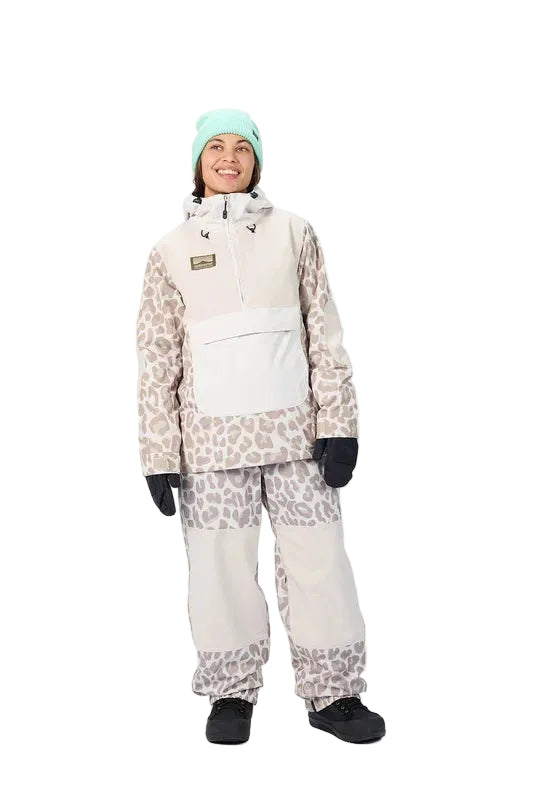 AIRBLASTER Women's Trenchover Snow Jacket Moon Leopard 2027 Women's Snow Jackets Airblaster 