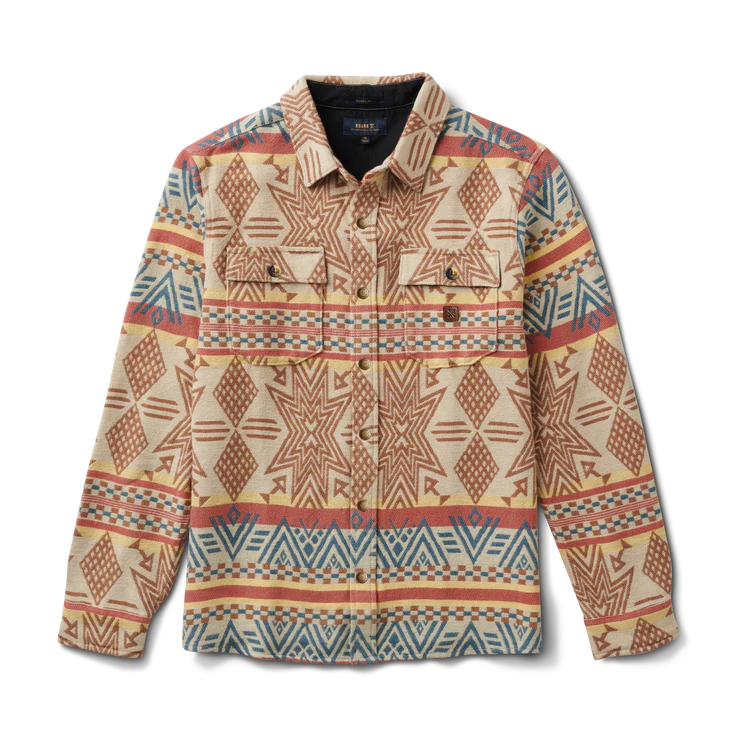 ROARK Nordsman Teton Long Sleeve Flannel Almond Paste Men's Long Sleeve Button Up Shirts Roark Revival 