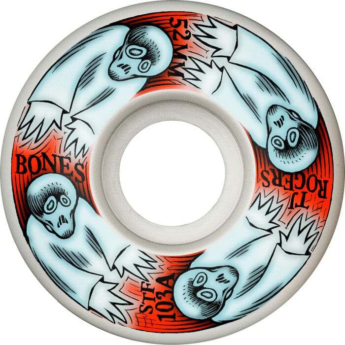 BONES STF Rogers Whirling Specters V3 Slims 103A 52mm Skateboard Wheels Skateboard Wheels Bones 