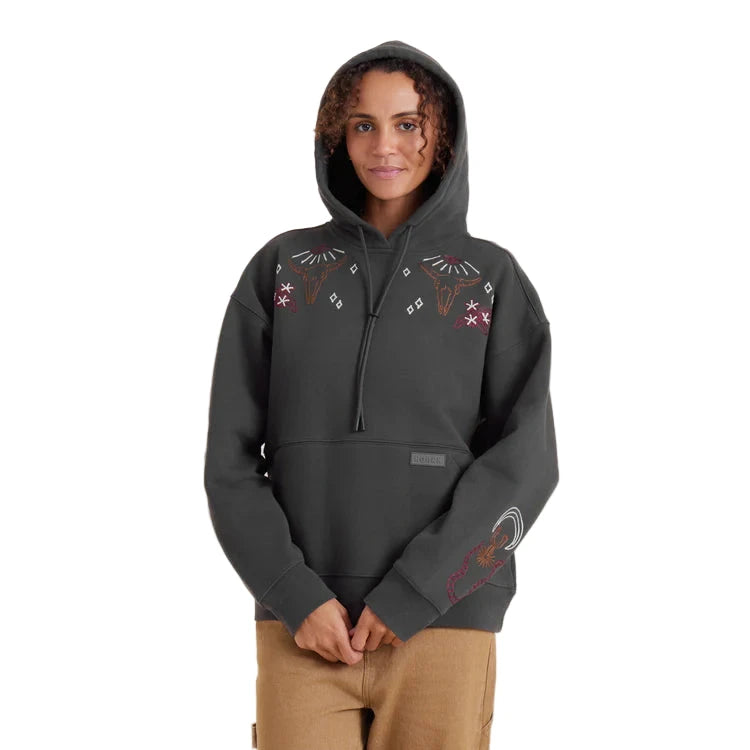 ROARK Women's Hiker Hoodie Faded Black Women's Pullover Hoodies Roark Revival 