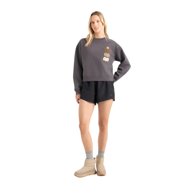 ROARK Women's Port Crew Faded Black Women's Crewnecks Roark Revival 