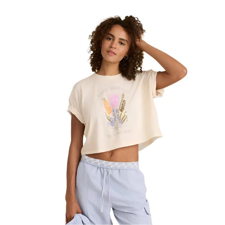 ROARK Women's Nature Cropped Boxy T-Shirt Eggshell Women's T-Shirts Roark Revival 