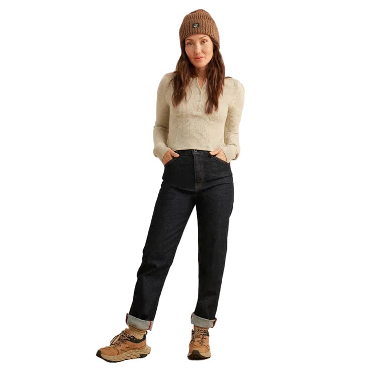 ROARK Women's Well Worn Long Sleeve Thermal Sweater Stone Women's Sweaters Roark Revival 