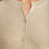 ROARK Women's Well Worn Long Sleeve Thermal Sweater Stone Women's Sweaters Roark Revival 