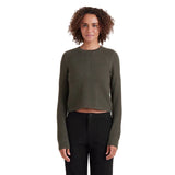 ROARK Women's Well Worn Long Sleeve Thermal Sweater Militarry Women's Sweaters Roark Revival 